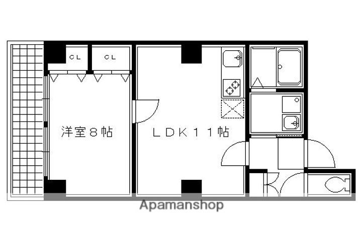 QUINT五条烏丸602の間取り