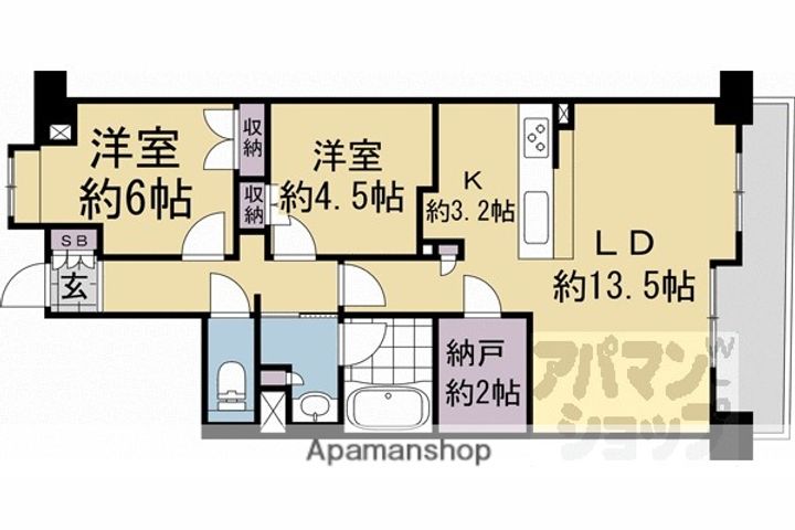 リソシエ西洞院センシア403の間取り