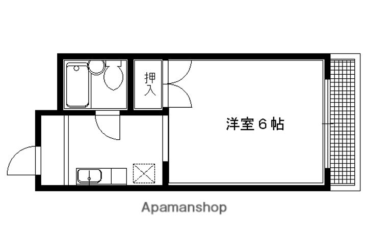 ポルト壱番館3Cの間取り