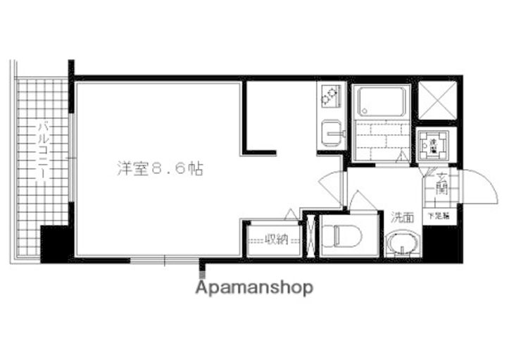 スワンズ京都二条城北205の間取り