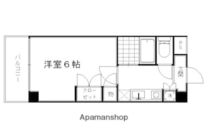 京都府京都市上京区梨木町の賃貸マンションの間取り