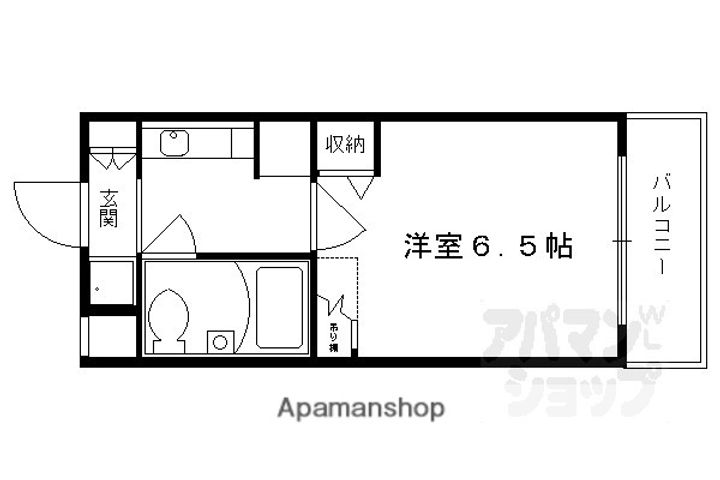 DETOMー1烏丸二条305の間取り