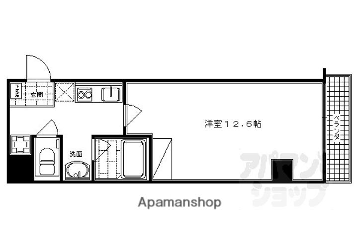アネックス西洞院206の間取り
