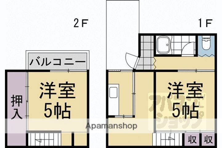 京都府京都市上京区橋本町(一戸建)の賃貸物件戸建ての間取り