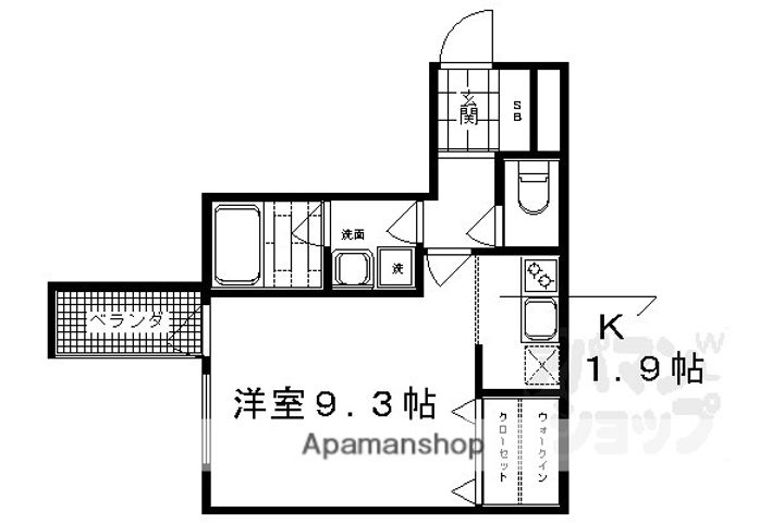 ベラジオ京都鴨川II204の間取り