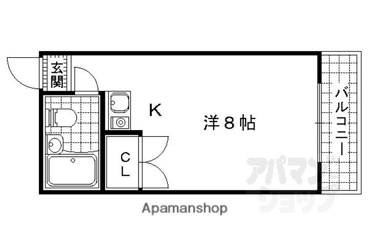 レスポワール山科110の間取り