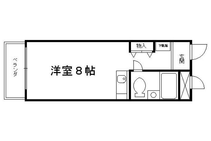 グランデ西京極204の間取り