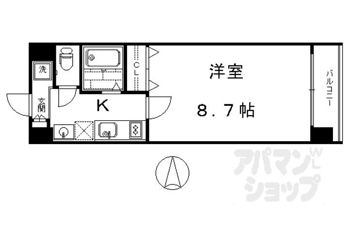 カスタリア京都西七条の間取り
