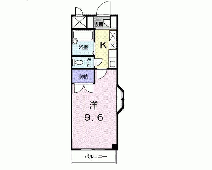 タウンルームキシの間取り