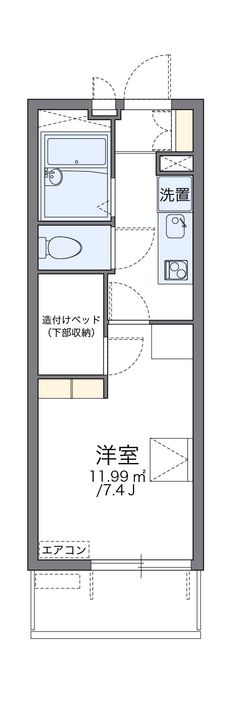 レオパレスALTAⅤの間取り