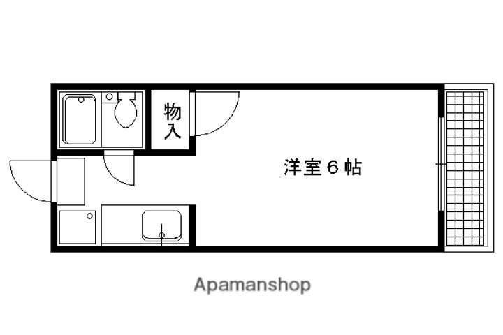 コム・デ・北白川106の間取り
