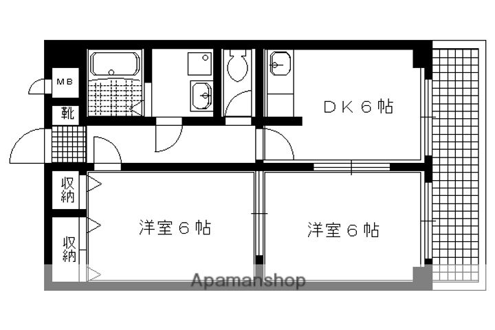 パークサイド岡崎503の間取り