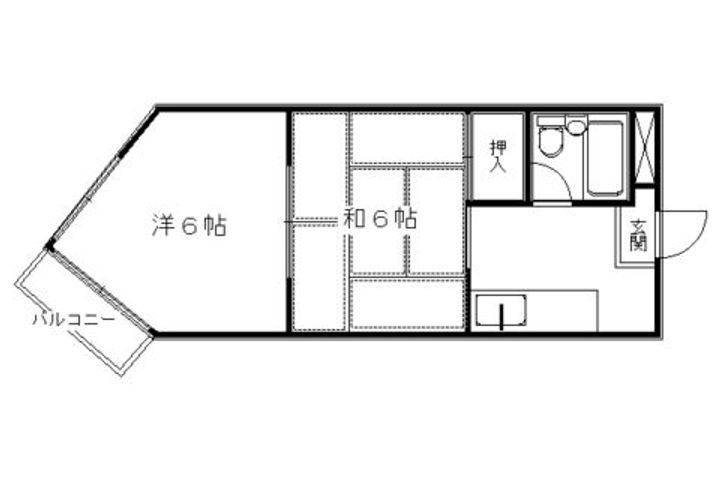 ブランドハウス京都二条城304の間取り