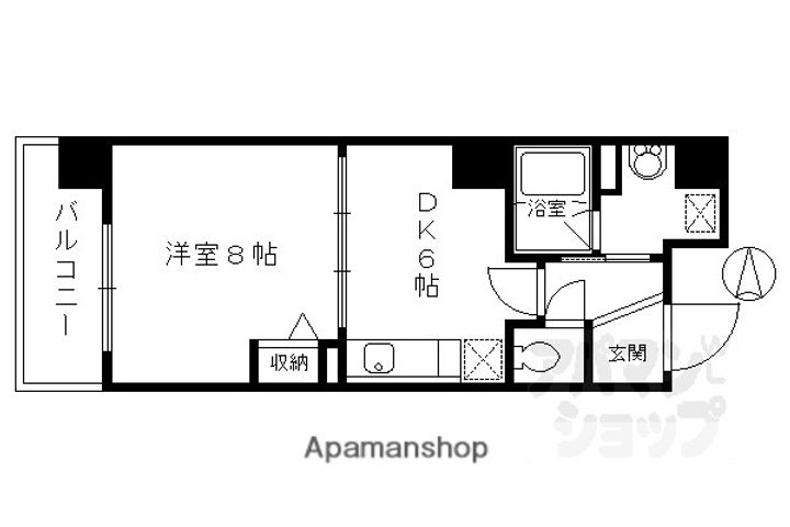 プラネシア星の子四条烏丸602の間取り
