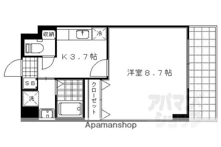 エテルネル一由502の間取り