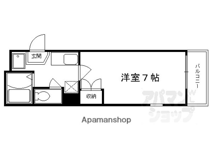 エトワール四条202の間取り