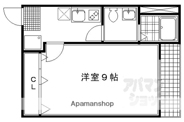 フラッティ堀川下立売の間取り