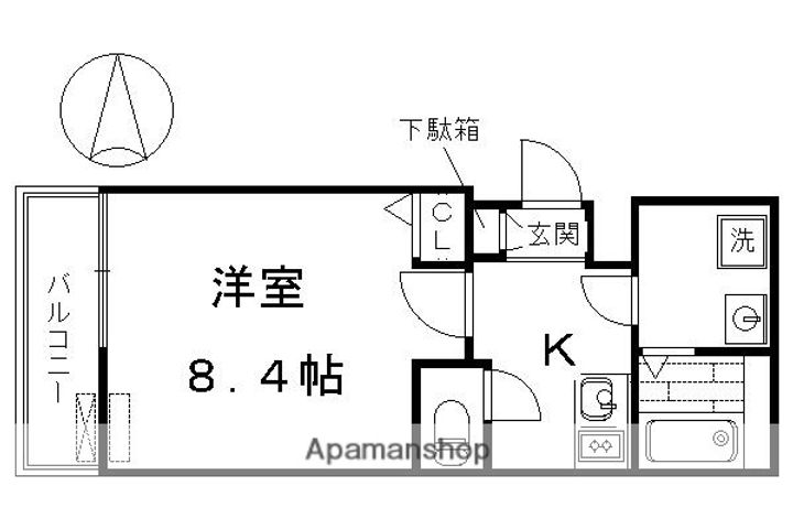 メゾン・ド・衣田308の間取り