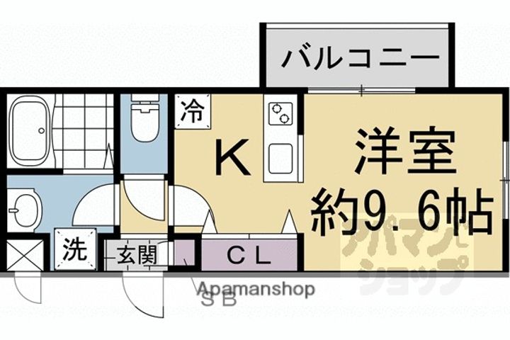 CREST TAPP京都丹波口II205の間取り