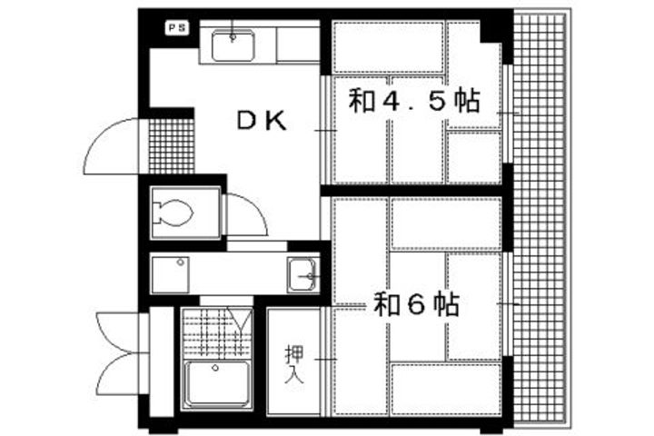 Yコーポ405の間取り