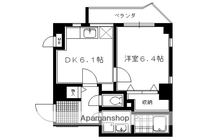 スカイウェイ洛北502の間取り