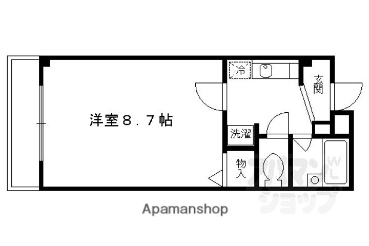 安村マンション2-Bの間取り