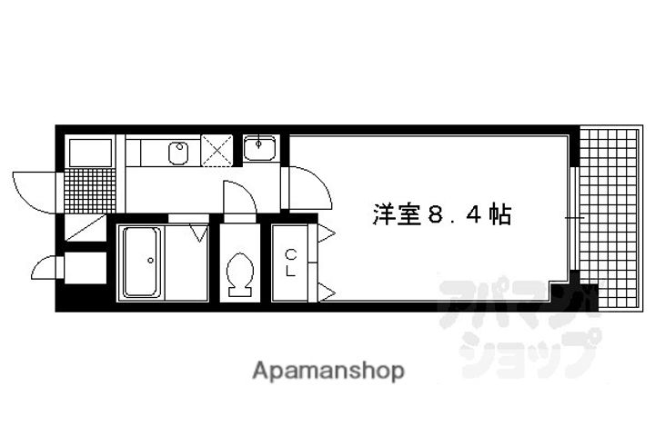 ヴィヴァーチェ四条大宮501の間取り