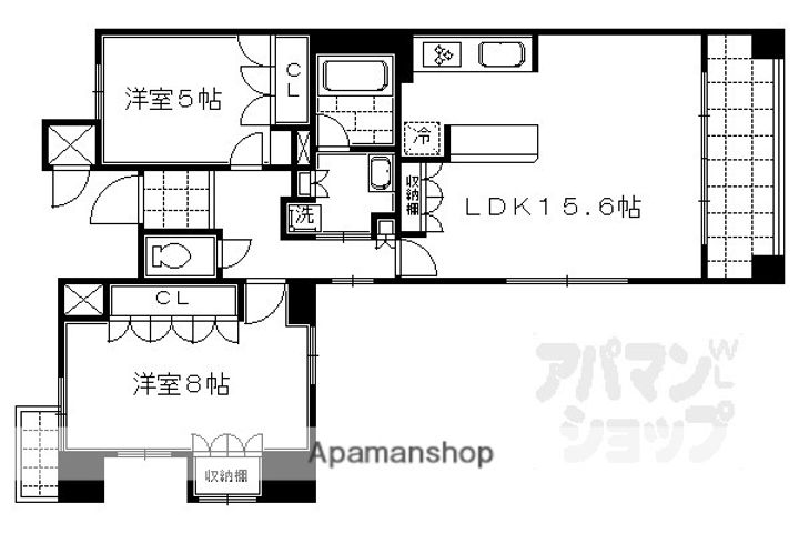 ライオンズシティ烏丸通901の間取り