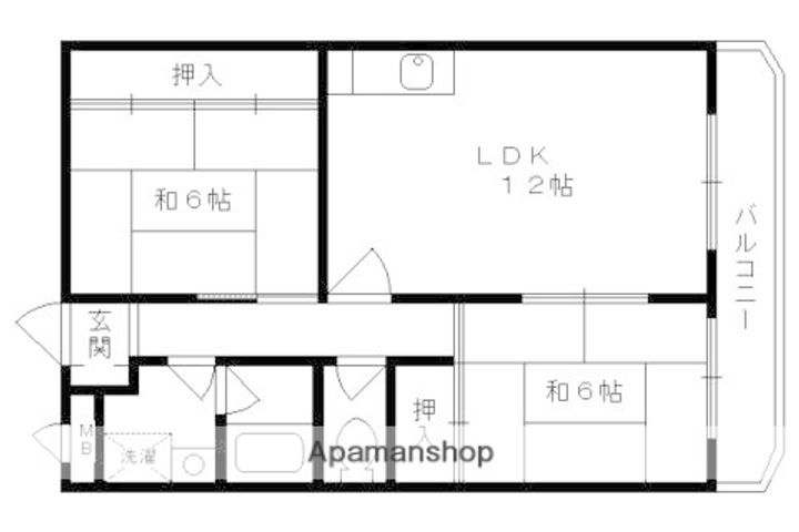 ミローズコート407の間取り