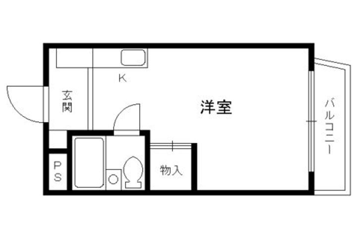 バンベール伏見 (旧)マンション敏の間取り