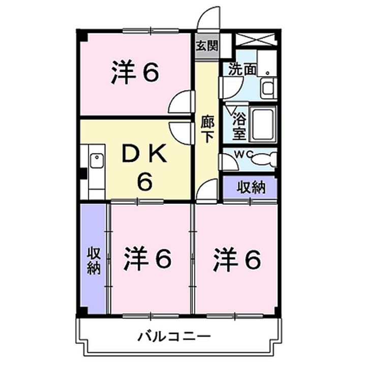 ミローズコートの間取り