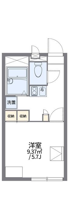 レオパレスU M E108の間取り