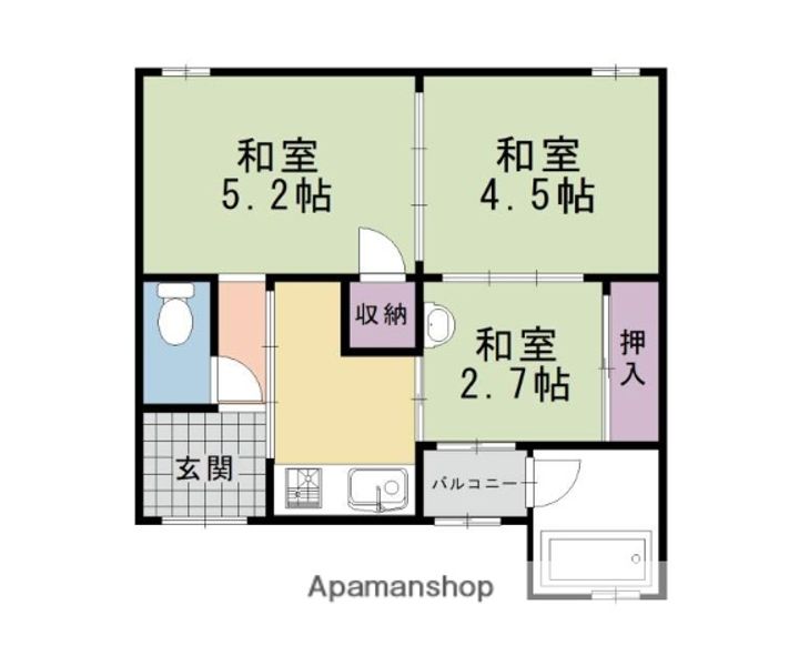 京都府京都市中京区西ノ京池ノ内町(一戸建)の賃貸物件戸建ての間取り