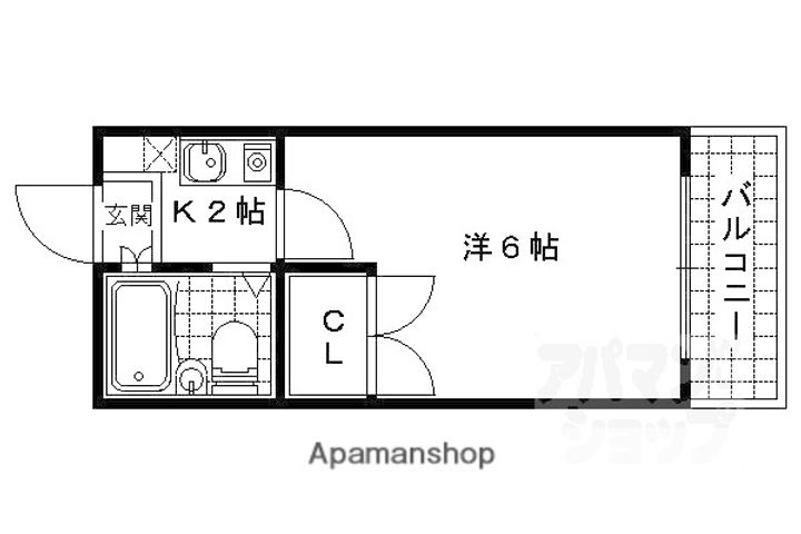 レジデンス勧修寺405の間取り