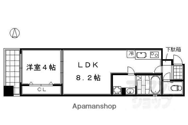 アイカーサ麩屋町501の間取り