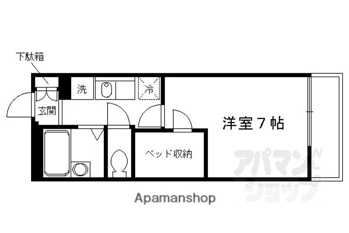 レオパレスインパクトII301の間取り