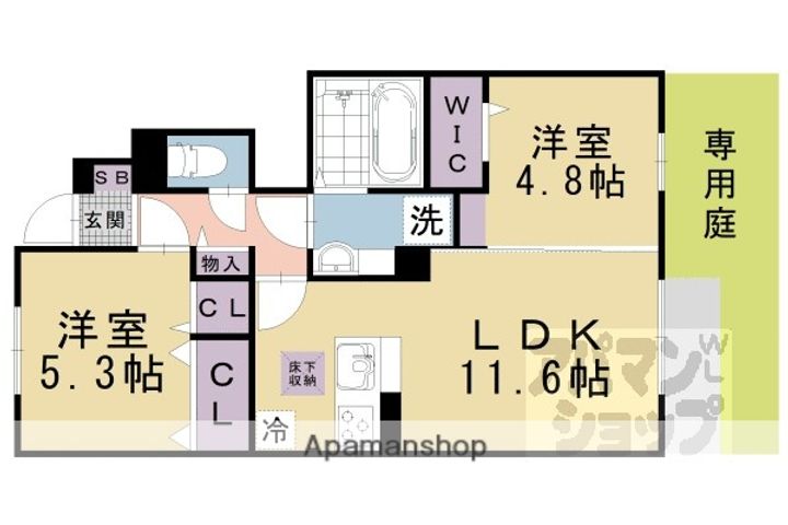 メゾン ソレイユ101の間取り