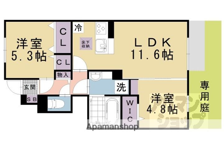 メゾン ソレイユ102の間取り