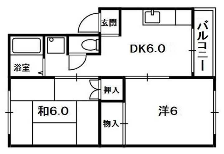 ハイツ平成の間取り