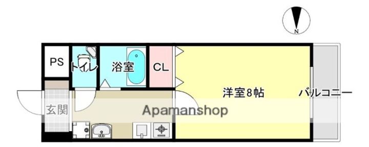 京都府城陽市寺田袋尻の賃貸マンションの間取り