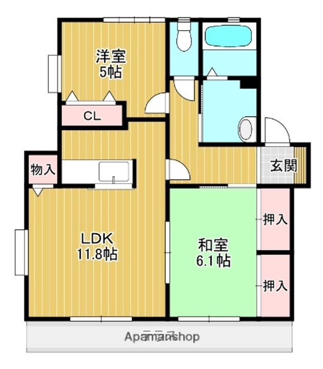 アリス光陽B棟の間取り