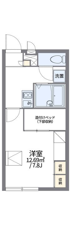 レオパレスやわらぎの間取り