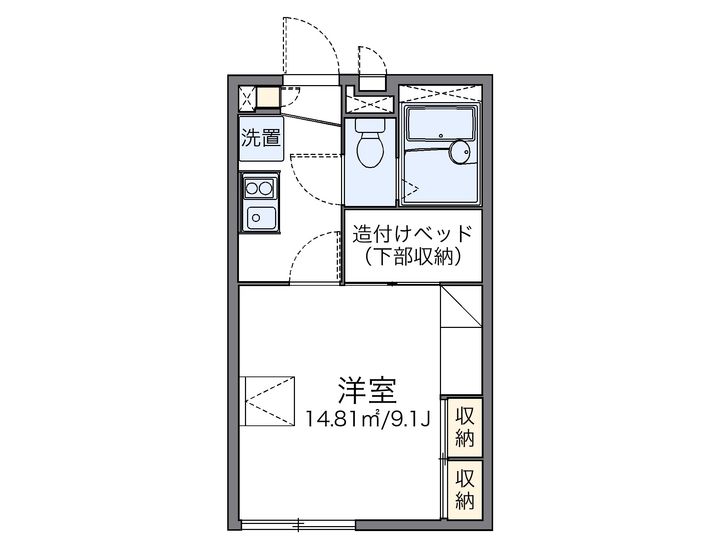 レオパレスプリマヴェーラの間取り