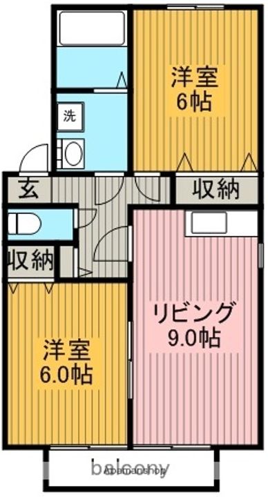 セジュール妙楽103の間取り