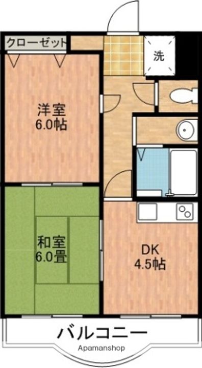 ロイヤル宇治308の間取り