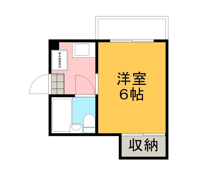 京都府京都市北区大宮東小野堀町の賃貸マンション203号室の間取り