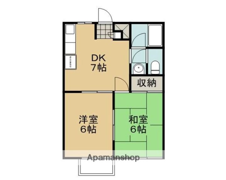 ラフォーレダイゴC棟201の間取り