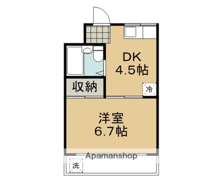 コーポ安井203の間取り