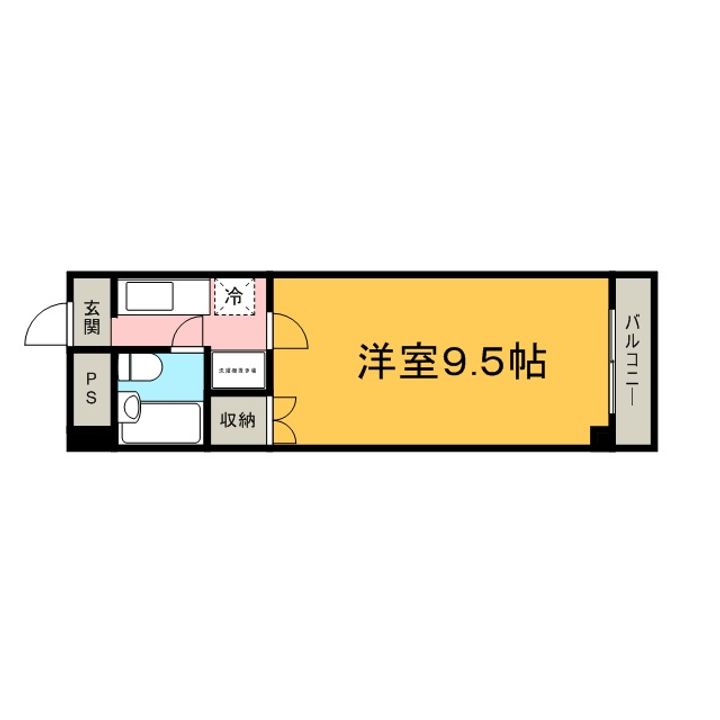 ポートハイム加茂102号室の間取り