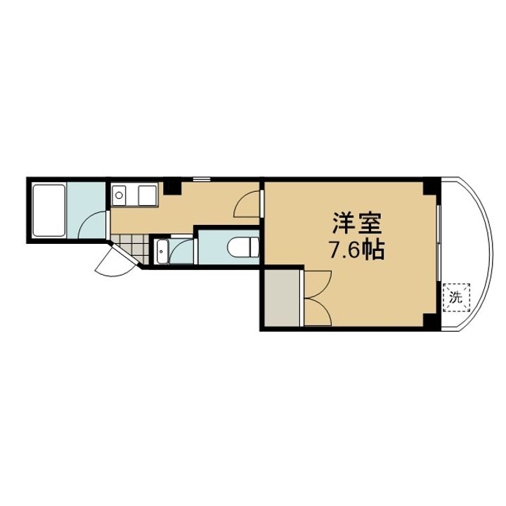 京都府京都市左京区下鴨東本町の賃貸マンションの間取り
